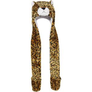 Kids Brown Leopard Animal Hat e Fits All Adults /Soft, Warm Beanie Hat